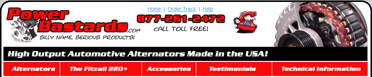 High Output Auto Alternators From PowerBastards.com