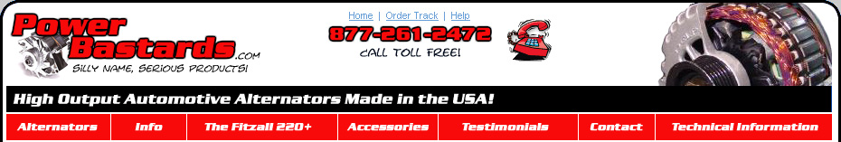 High Output Auto Alternators From PowerBastards.com