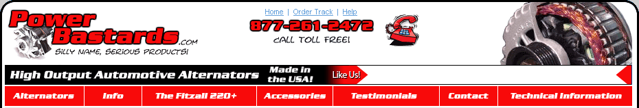 High Output Auto Alternators From PowerBastards.com